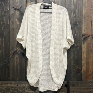 Anthropologie COA Open Cardigan Sweater S‎ Beige Knit Boho Neutral Capsule